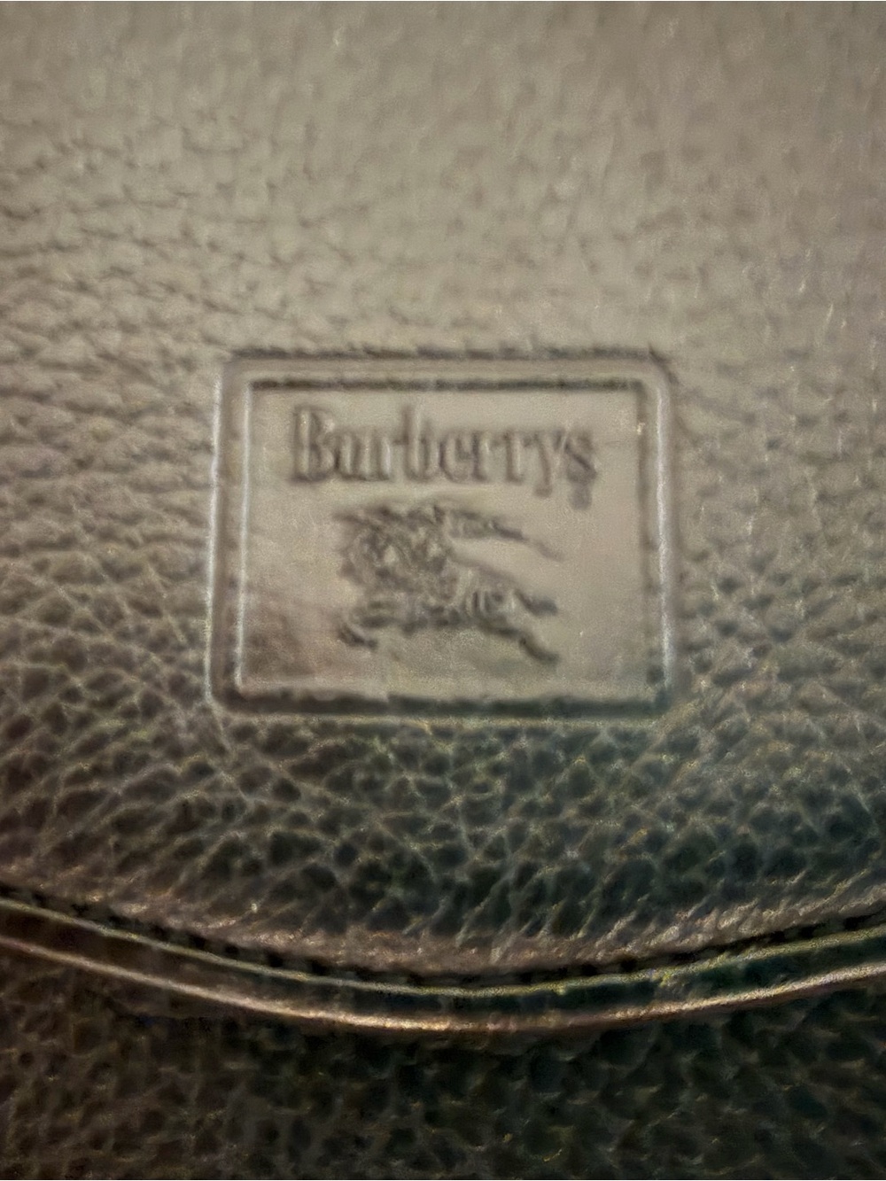 Vintage Burberry London Black Leather Crossbody Bag Nova Check w/ Box Dust Bag - Picture 11 of 15